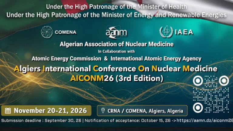 3ème conférence internationale sur la médecine nucléaire, Alger, 20-21 novembre 2026.